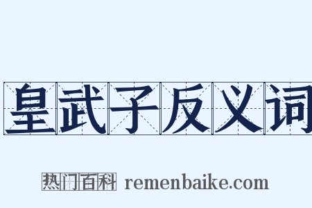 皇武子反义词是什么意思的图片